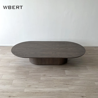 WBERT Table basse moderne de luxe en chêne Mulholland Plinth Design pour la maison de vie Hôtel Villa Style américain Bois massif