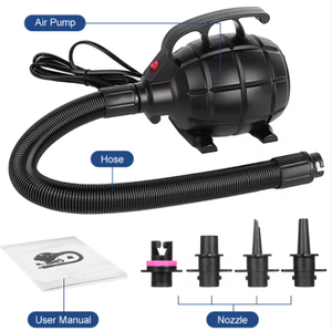 Bomba de Aire Eléctrica de Alta Potencia 500W 800W de Plástico 2.5psi para Camas de Agua Inflables y Kayaks, Doble Uso, en Stock - Product Image 1