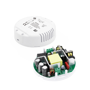 Lutron совместимый ТРИАК с регулируемой яркостью светодиодный источник питания круглый 20 Вт 30 Вт 40 Вт 60 Вт 80 Вт 110 В 220 В до 12 В 24 В Мини светодиодный драйвер круглый блок - Product Image 1