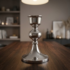 Porte-bougie en aluminium - Décoration d'intérieur artisanale durable - Product Image 1