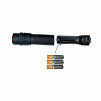 Potente linterna con Zoom LED brillante de 3W, 3 AAA, batería seca, resistente al agua, cuerpo de lámpara de aluminio, la mayoría de las linternas de enfoque para exteriores