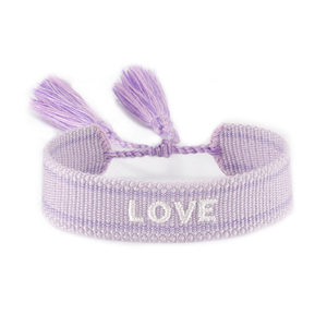 Bracelet brodé avec motif de texte personnalisé pour cadeau de mariage, bijoux de fête - Product Image 4