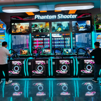 Simulateur de tir à air comprimé Yulong à monnayeur avec cible physique réelle, machine de jeu d'arcade pour centre de jeux et salle de divertissement