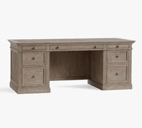 Escritorios clásicos Vintage para socios, muebles de oficina en casa de madera maciza de roble, escritorios para ordenador