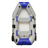 Bateau pneumatique en PVC pliable avec fond anti-déchirure, kayak de pêche multi-personnes, 5 places
