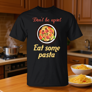 Camiseta para amantes del espagueti: No te enojes, come pasta, comida reconfortante - Product Image 3
