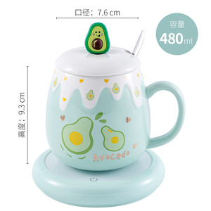 Cute High-Color Tea Cup Set <b>Ceramic</b> Tea Cup Constant Temperature With <b>Lid</b> Gift Tray Business Gifts <b>for</b> Hot Beverages - Product Image 6