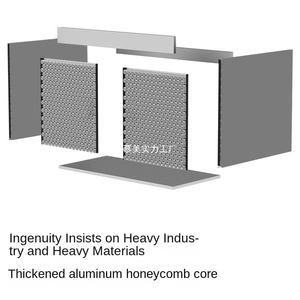 Espace aluminium nid d'abeille salle de bain armoire lavabo armoire combinaison salle de bain céramique lavabo balcon lavabo - Product Image 2