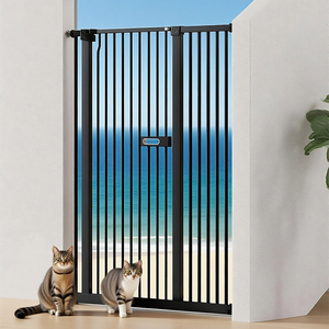 ठोस इनडोर पालतू कुत्ते बाड़ विरोधी बिल्ली दरवाजा बाधा को बढ़ा एन्क्रिप्शन पंच-मुक्त क्रॉस-बॉर्डर बिल्ली संरक्षक बना प्लास्टिक - Product Image 1