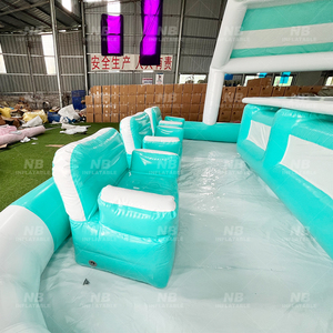 Customized Mobile <b>Inflatable</b> Pool Bar With PVC Material CE Certified Over 500kg Capacity Poolside Relaxation for Rental Inflatab - Product Image 6