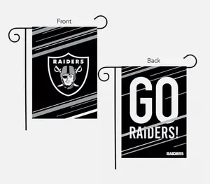 Las Vegas Raiders Slogan Garden Flag NFL Licensed Briarwood Lane