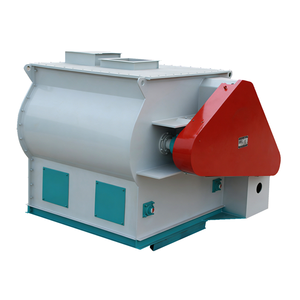 Mélangeur à pales à double arbre avec couteaux volants anti-agglomération pour aliments du bétail/produits chimiques aquatiques, moteur 30-37KW, certifié CE/ISO - Product Image 4