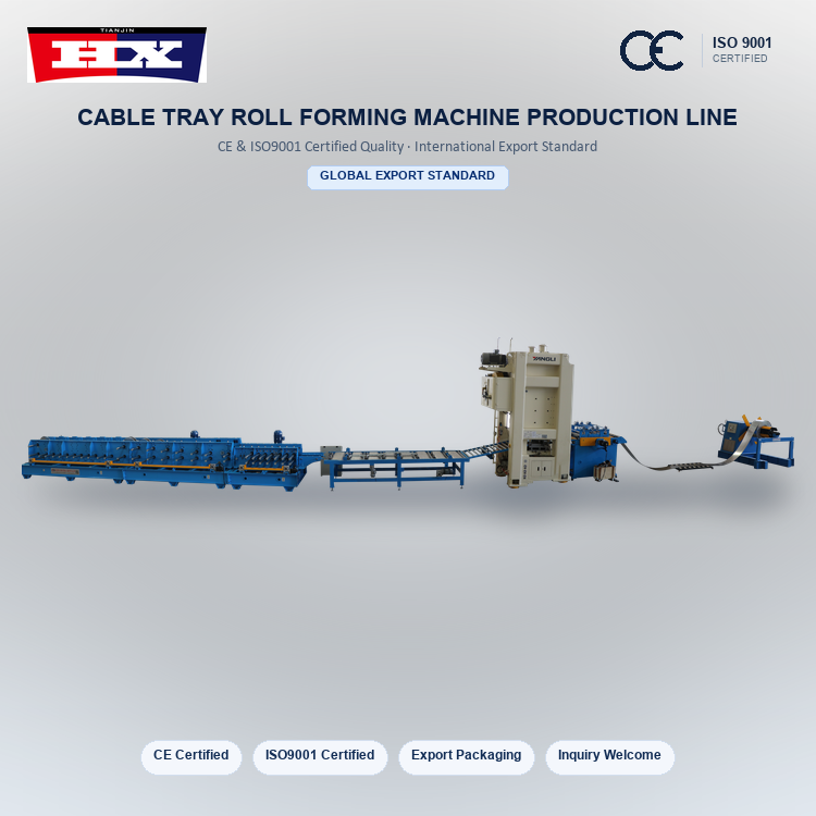 High Speed Galvanized Steel Roof Cable Tray Manufacturing Machine with ...