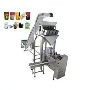 Automatische Maschinen multifunktions Granulat Flachbodenbeutel Runde Tee Verpackungsmaschine