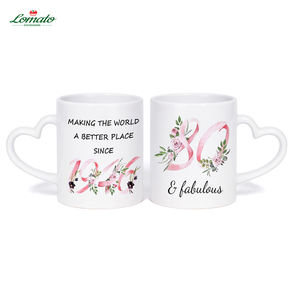 Servicio de Diseño Gratuito para Regalos del Día de la Madre, Taza de Cerámica con Asa de Corazón, Impresión Divertida, Venta al por Mayor, Logotipo Personalizado, Taza de Porcelana Blanca - Product Image 5