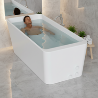 Baignoire en acrylique durable pour bain de glace, exercice individuel en intérieur et en extérieur, remise en forme, spa et récupération