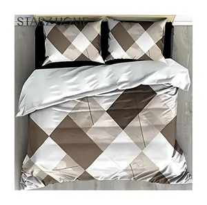 Starz Home Hot Sale Plaid Luxury Duvet Bedding Set Bed Sheet Cover King Size Wholesale Comforter Sets Bedding
