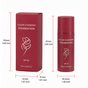 Color Changing Foundation with <strong>SPF</strong> 50, Skin-Matching Lightweight Liquid, Long-Lasting Hydrating Coverage, <strong>30</strong> ml - Product Image 3