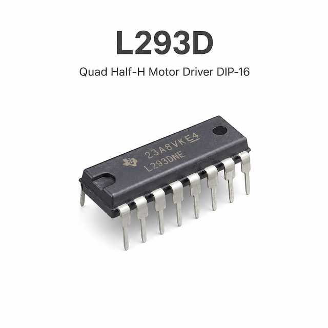 L293D H Bridge Motor Driver DIP-16 for DC Motor and Robotics