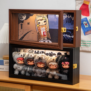 mart vinyl blind <b>box</b> <b>photo</b> frame, hollow <b>photo</b> frame, 6.5cm figure <b>storage</b> <b>box</b>, dust-proof for collection and display - Product Image 1