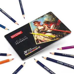 Juego <span class=keywords><strong>de</strong></span> Lápices <span class=keywords><strong>de</strong></span> <span class=keywords><strong>Colores</strong></span> Solubles en Agua ZKJ - Minas <span class=keywords><strong>de</strong></span> <span class=keywords><strong>Colores</strong></span> para Acuarela Artística y Pintura Lavable - Product Image 2