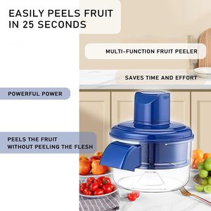 Pelador de Frutas y Ajos Eléctrico Pequeño para el Hogar, Cuchilla de Acero Inoxidable Automática, Apto para Lavavajillas, Fácil de Limpiar - Product Image 3