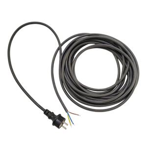 Cordon d'<span class=keywords><strong>alimentation</strong></span> H07RN-F 3CX1mm2 avec fiche européenne droite et extrémité dénudée étamée, gaine en caoutchouc, fiche européenne droite vers extrémité dénudée de 5 cm - Product Image 4