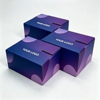 Caja de Embalaje Corrugada para Ropa, Caja de Envío Autosellable Personalizada, Caja con Cierre para Zapatos