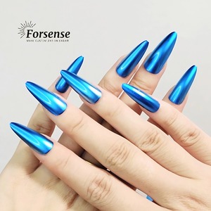 Forsense logotipo personalizado metálico cromado desgaste <span class=keywords><strong>uñas</strong></span> <span class=keywords><strong>efecto</strong></span> espejo diseño prensa <span class=keywords><strong>en</strong></span> los fabricantes de <span class=keywords><strong>uñas</strong></span> estilete largo <span class=keywords><strong>uñas</strong></span> postizas mujeres - Product Image 2