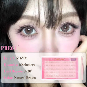 <span class=keywords><strong>Cils</strong></span> inférieurs bruns à 5 rangées, très demandés, longueur mixte 5-6 mm, pré-collés, sans colle, marque privée, 60 grappes <span class=keywords><strong>de</strong></span> <span class=keywords><strong>cils</strong></span> - Product Image 4