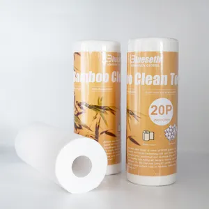 BSCI ISO9001 Eco-friendly bamboo jumbo reusable kitchen paper towel roll