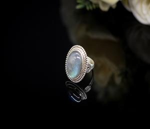 Elegant Labradorite Ring with Natural Gemstone Smooth Finish Handmade Jewelry Ring for Casual Wear Party Wear and Gifting - Product Image 3