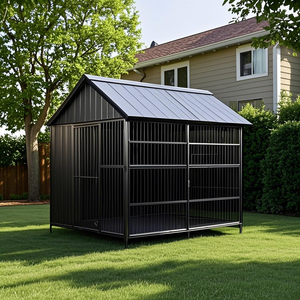 Caseta para Perros de Metal de Diseño Nuevo, Transpirable, Fácil de Limpiar, con Techo de Hierro y Cierre de Botón para Perros Grandes, para Todas las Estaciones - Product Image 4