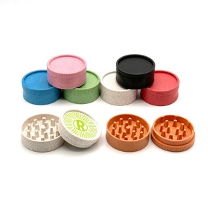 Custom logo 55mm 3 Part Biodegradable Plastic Dry <b>Herb</b> <b>Grinder</b> Plant Fiber Tobacco <b>Grinders</b> With Magnetic Smoking Accessories - Product Image 4