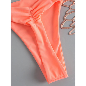 Nuovo Bikini Sexy Arancione 2026 con Laccetti Laterali per Spiaggia e Spa, Costume <span class=keywords><strong>da</strong></span> Bagno Brasiliano Sexy a <span class=keywords><strong>Perizoma</strong></span> - Product Image 5