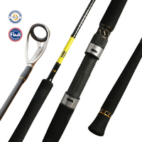 Kuying — canne de pêche FUJI avec anneau de guidage de 1.675m, 1Section, pour eau salée, en fibre de carbone, pour slow jigging