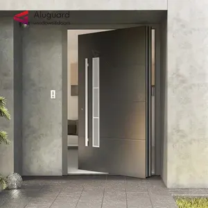 Desain Modern Perancis Villa Eksterior Pintu Depan Rumah Perumahan Desain Pintu Utama Baja Besi
