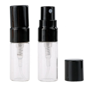 2 ml mini dimensione del campione di vetro bottiglia di profumo con <span class=keywords><strong>spray</strong></span> nero top 2 ml spruzzatore di profumo flaconcino atomizzatore - Product Image 5