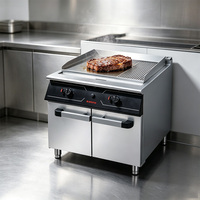 Plaque de cuisson électrique commerciale JUSTA 2/3 plate 1/3 rainurée, en acier inoxydable 304 de qualité professionnelle, 10000-20000W, pour restaurants et traiteurs