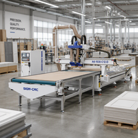 Machine de nesting CNC automatique avec ATC et tête de perçage 1530 2028 2130 pour portes en bois, panneaux de meubles, travail du bois de précision