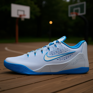 รองเท้าบาสเก็ตบอล Nike ZK 9 Low Top สีน้ำเงิน สำหรับทุกเพศ หน้าผ้าตาข่าย พื้นรองเท้ายาง ชุดกีฬาฤดูร้อน - Product Image 2