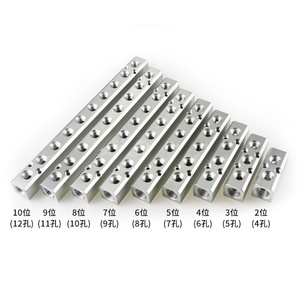 Gas Carbon Dioxide Fluid Distributor Anodized Hydraulic Pneumatic Fittings Aluminum Alloy Manifold Custom Stainless Steel - Product Image 4
