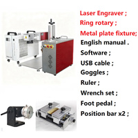 Machine de gravure laser UV CRS JPT 3W 5W 10W prenant en charge les formats DXF PLT AI DWG DST pour le verre, le cristal, le plastique et le métal