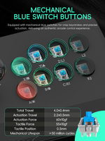 Manette Arcade Data Frog pour Windows, iOS, Android, TV Box, Street Fighter, Joystick Arcade, compatible avec M8 Retro Game Stick
