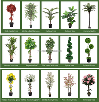 Ruopei Vente en gros de fleurs artificielles d'intérieur en pot, arbres artificiels, plantes artificielles réalistes, résistantes aux UV, écologiques pour la décoration