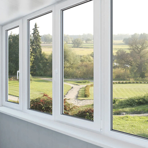 Bắc Mỹ mới nhất thiết kế nướng PVC trượt cửa sổ uPVC nhựa trượt cửa sổ kính - Product Image 2