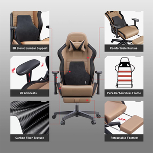 Confortable <span class=keywords><strong>chaise</strong></span> de bureau en cuir PU personnalisée Premium <span class=keywords><strong>Chaise</strong></span> de <span class=keywords><strong>gamer</strong></span> inclinable rotative en cuir <span class=keywords><strong>Chaise</strong></span> de jeu vibrante bon marché avec massage - Product Image 6
