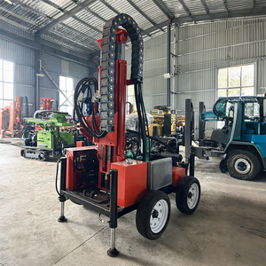 Популярная малогабаритная буровая установка для водяных скважин, буровая установка с гидравлическим подъемом на 200 м, портативное буровое оборудование - Product Image 5