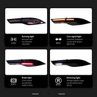 Feux arrière LED laser modifiés pour automobile GAC Empow 20-25, bande LED rouge haute puissance, feu stop et clignotant séquentiel dynamique