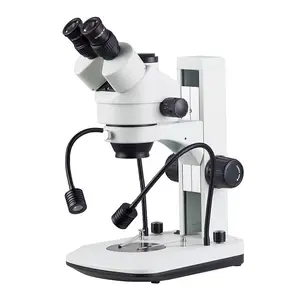 Microscope 3.5X-90X SZM Series Zoom Flexible Arm Stereo Jewelry Trinocular Microscope For Soldering Mobile Phone Repair